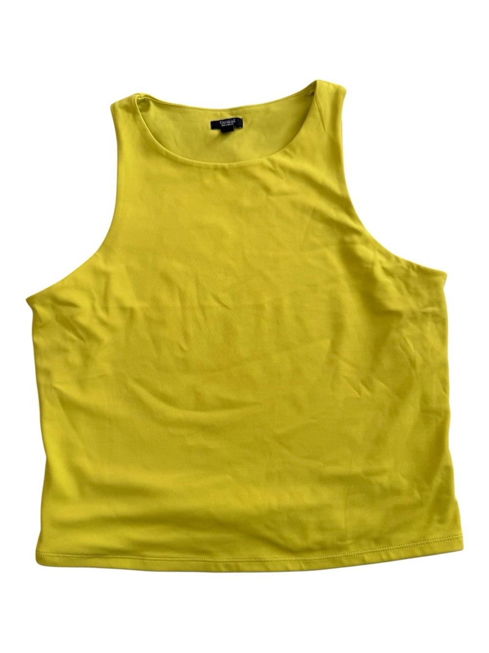 Cynthia Rowley Lemon Yellow Scoop Neck Tank